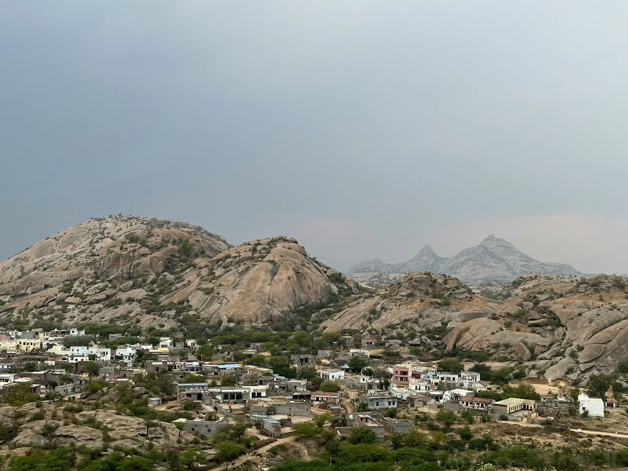 Water and granite formations at Jawai Bera, Rajasthan