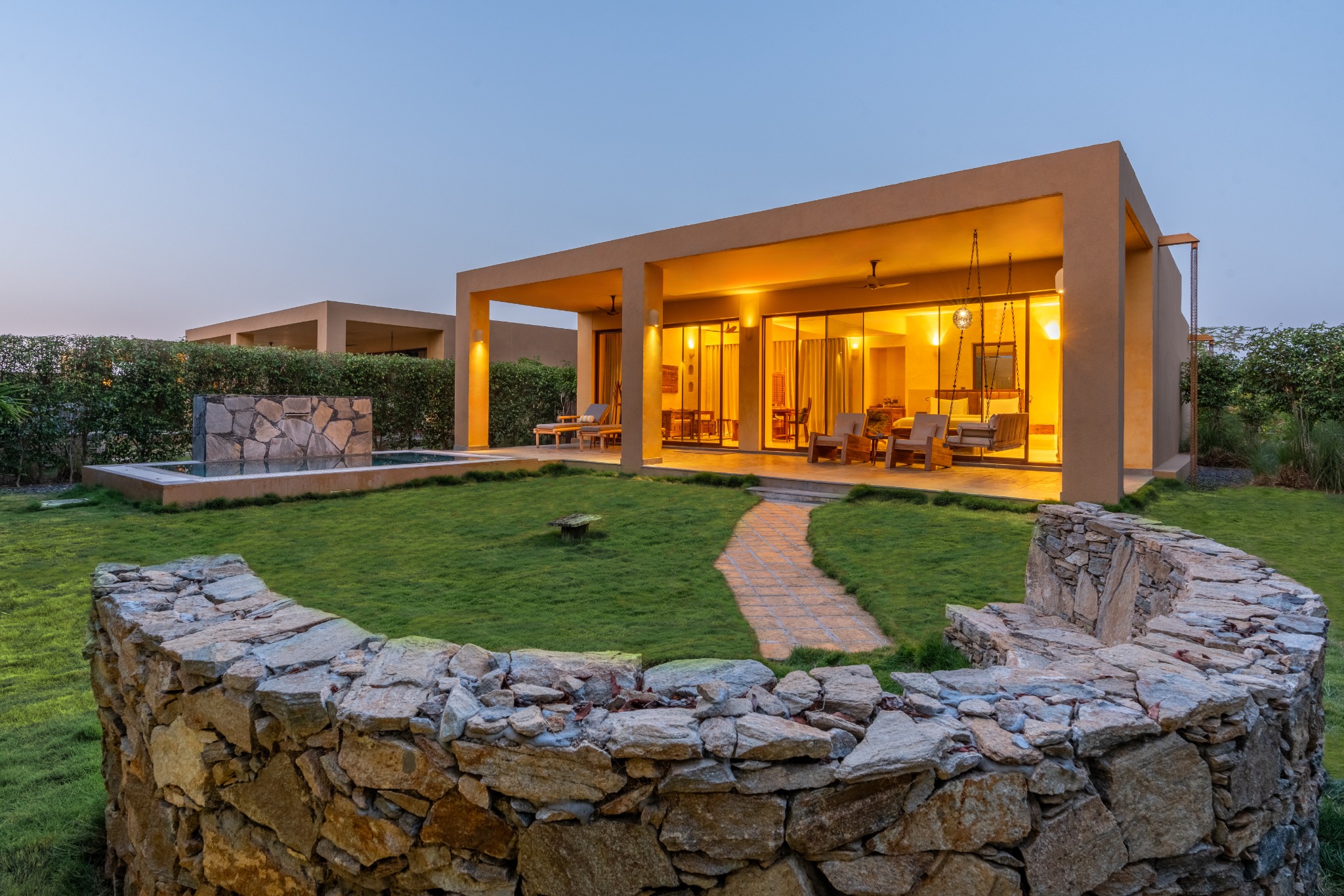 Aaramgah Jawai villa backyard